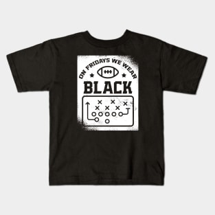 On Fridays We Wear Black // Vintage School Spirit // Go Black Kids T-Shirt